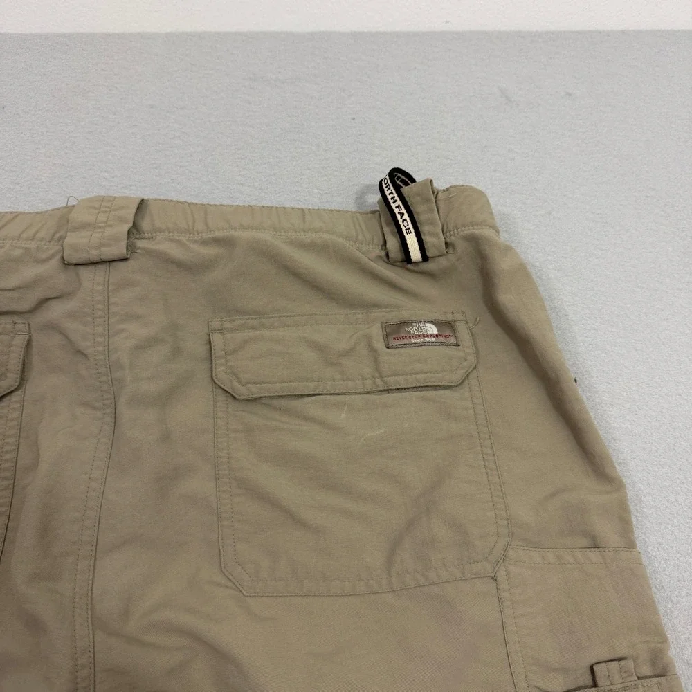 The North Face Pants Men's Large Tan Convertible Zip Off Cargo Hiking Outdoor